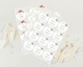 Personalized stickers - Wedding, Christening, Birthday - Size and design of your choice product logo