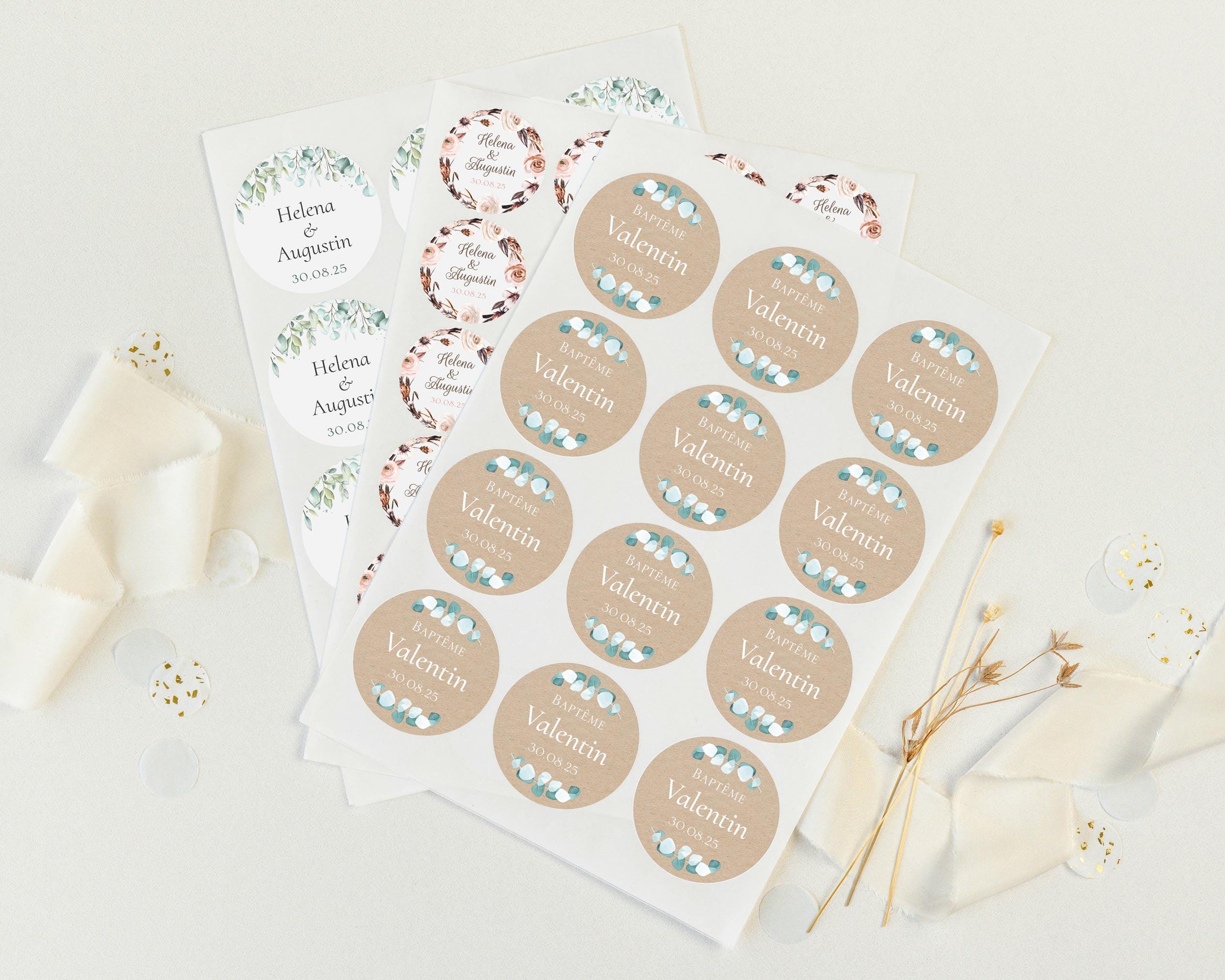 Etichette modificabili per bomboniere a forma di cicogna per baby shower (download digitale) - Italia