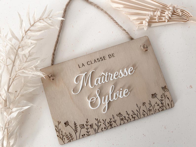 Cartello personalizzato per insegnante, regalo di fine anno scolastico, ringraziamento insegnante immagine 5