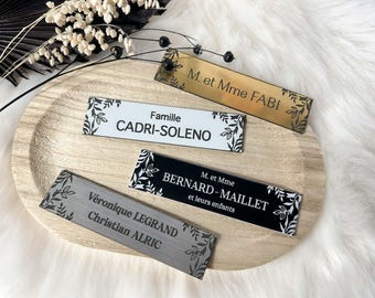 Placa de caixa de correio personalizada, Placa de nome personalizada, Adesivo de caixa de correio gravado