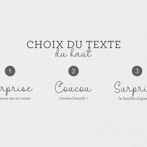 Carte annonce grossesse, carte grossesse avec dorure personnalisée image 4