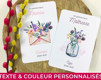 Carte Fin D Annee Scolaire Etsy France