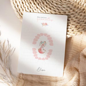 Carte dents bébé, carte quenottes, petite souris, motif renarde bohème image 3