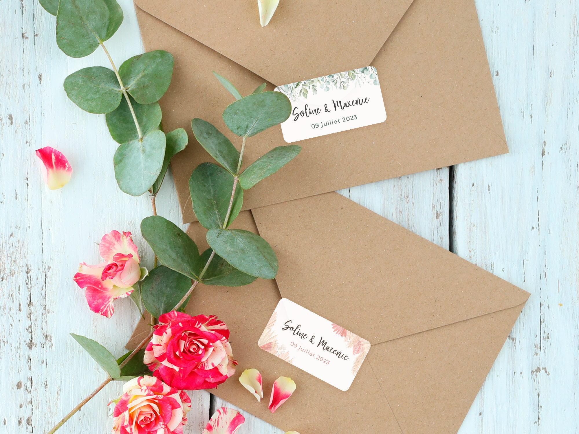 MameArt 50 PCS Autocollants Joyeux Anniversaire Personnalisés Prénom, 4cm Anniversaire Ans Baptême Cadeaux Fête (Joyeux 3