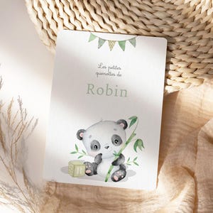 Carte dents bébé, carte quenottes, petite souris, motif panda image 2