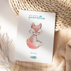 Carte dents bébé, carte quenottes, petite souris, motif renard image 2