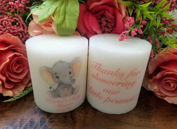 elephant candles favors