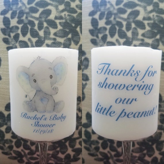 elephant candles for baby shower