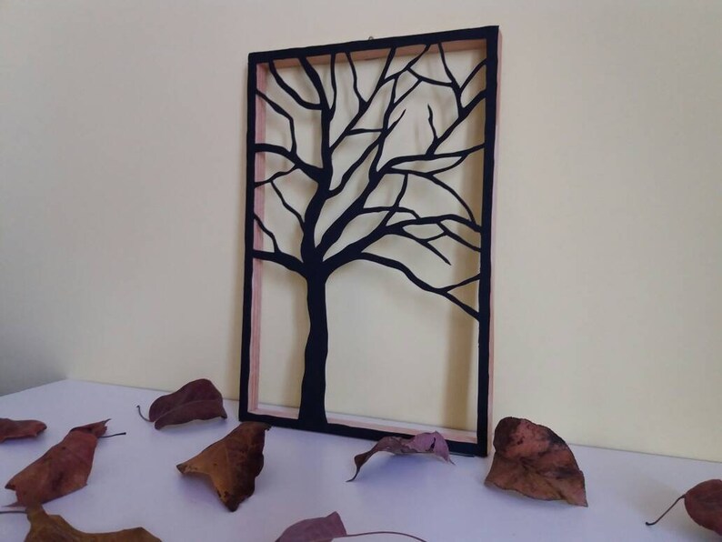 Cardboard Tree Sculpture Best Interior Wall Decor 3d Gift For All Idea Living Room