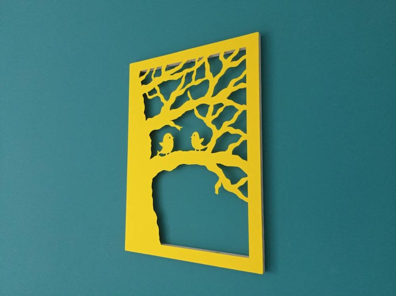 Blue Wall Decor Paper Artwork Wall Decor Housewarming Gift Etsy