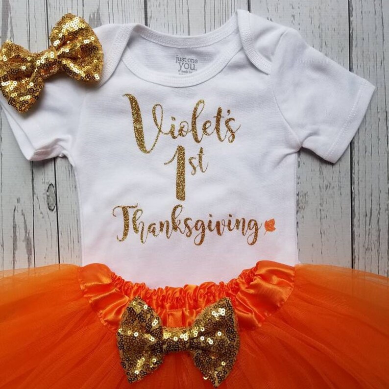 baby girl thanksgiving onesie