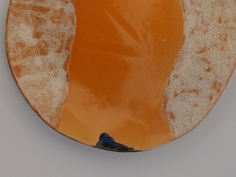 Handmade ceramic dinner plate dinnerware stoneware centerpiece easter gift birthday table decor decoration modern ceramics pottery platter