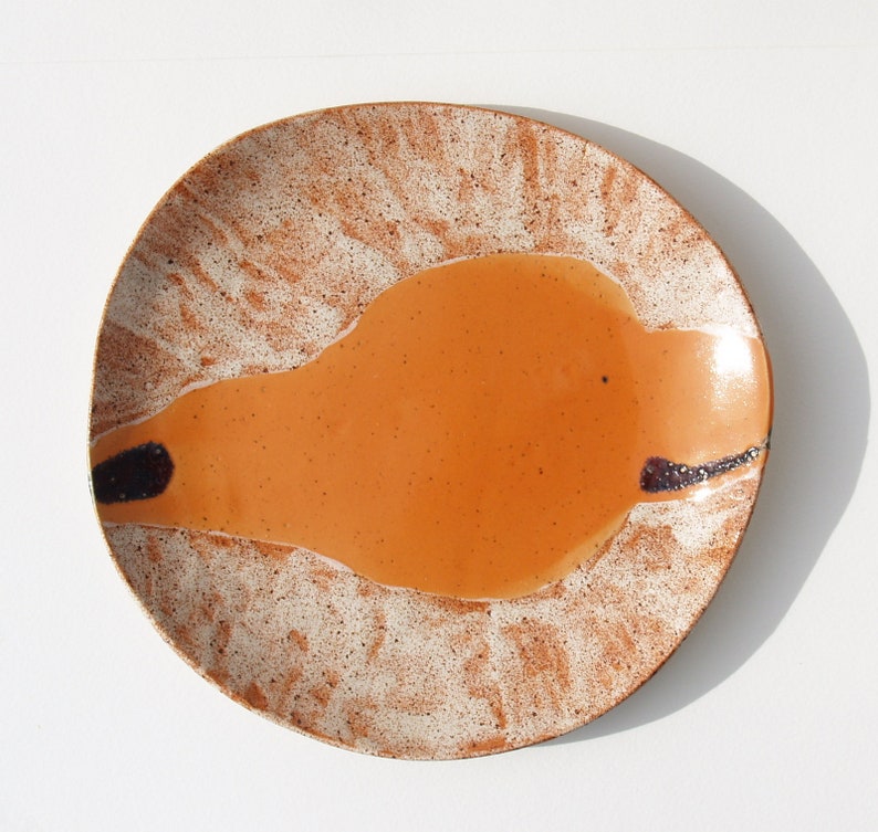 Handmade ceramic dinner plate dinnerware stoneware centerpiece easter gift birthday table decor decoration modern ceramics pottery platter