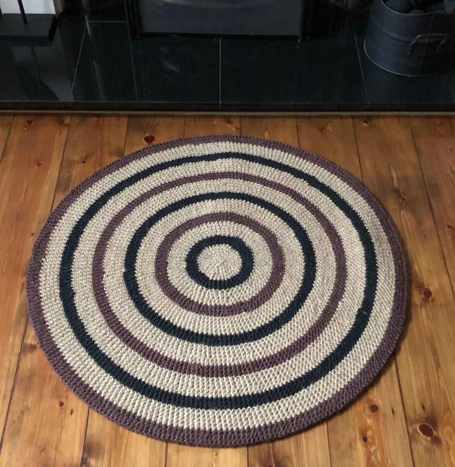 CROCHET JUTE RUG Made From 100 Jute Twine Etsy UK