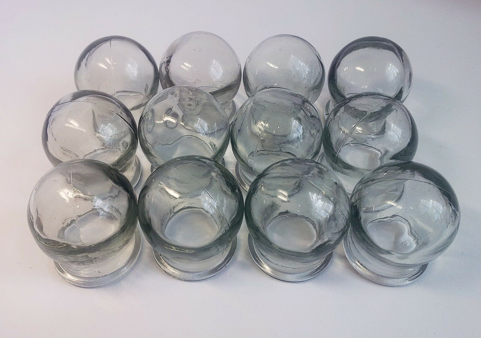 Vintage SET of 12 Glass Fire Cupping Cups cuppingglass Etsy