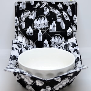 Cows and Milk Bottles bowl cozy
