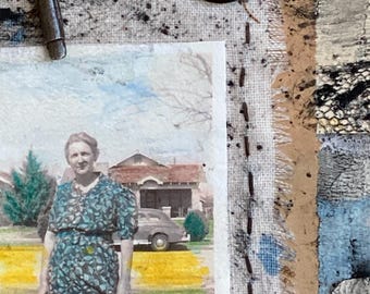 Arte de ensamblaje: Collage con técnica mixta - Portada del libro de Nancy Drew