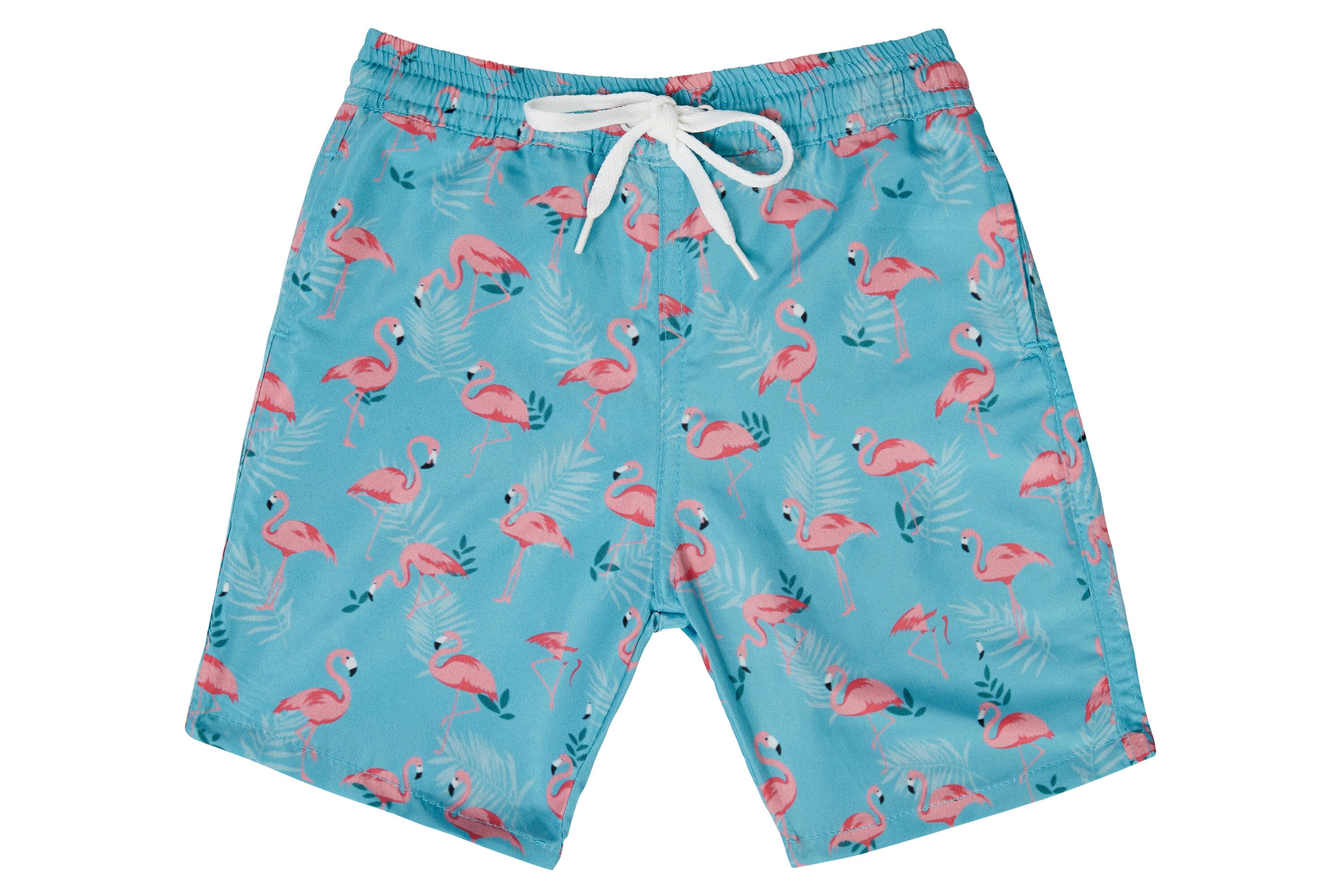 Green and Pink Flamingo Matching Swim Short Boys - Etsy