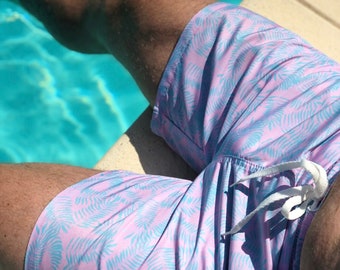 Palm Leaf - Matching Swim Shorts - Mens