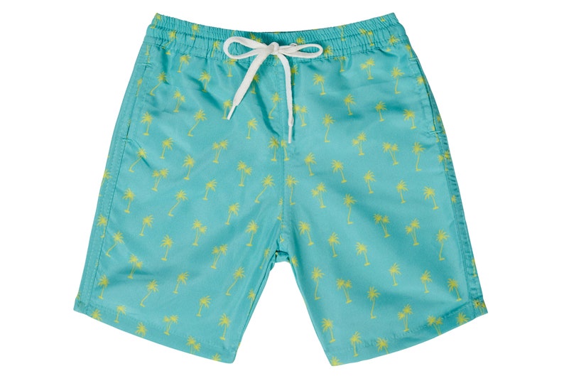 Palm Tree Matching Swim Short Boys - Etsy