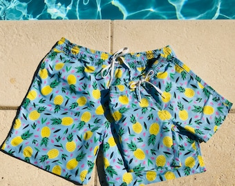 Pineapple - Swim Shorts - Mens - Recycled Fabric