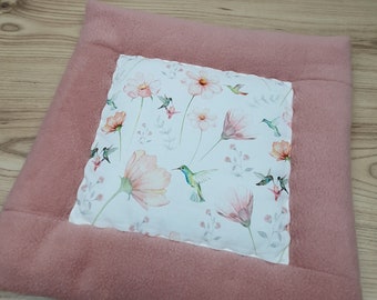 Personalized crawling blanket * Hummingbird * Playing blanket for birth or baptism * Tessalinchen