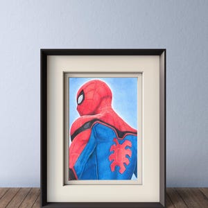 PENCIL DRAWING! Spider Man Wall art, Digital prints