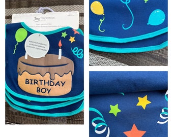 1st birthday bibs - set of 3 boy or girl