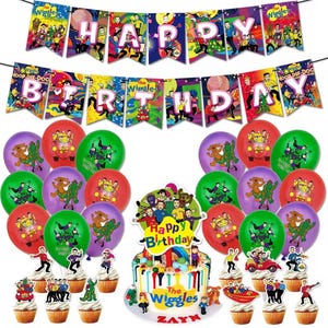 Wiggles party decorations bundle kit