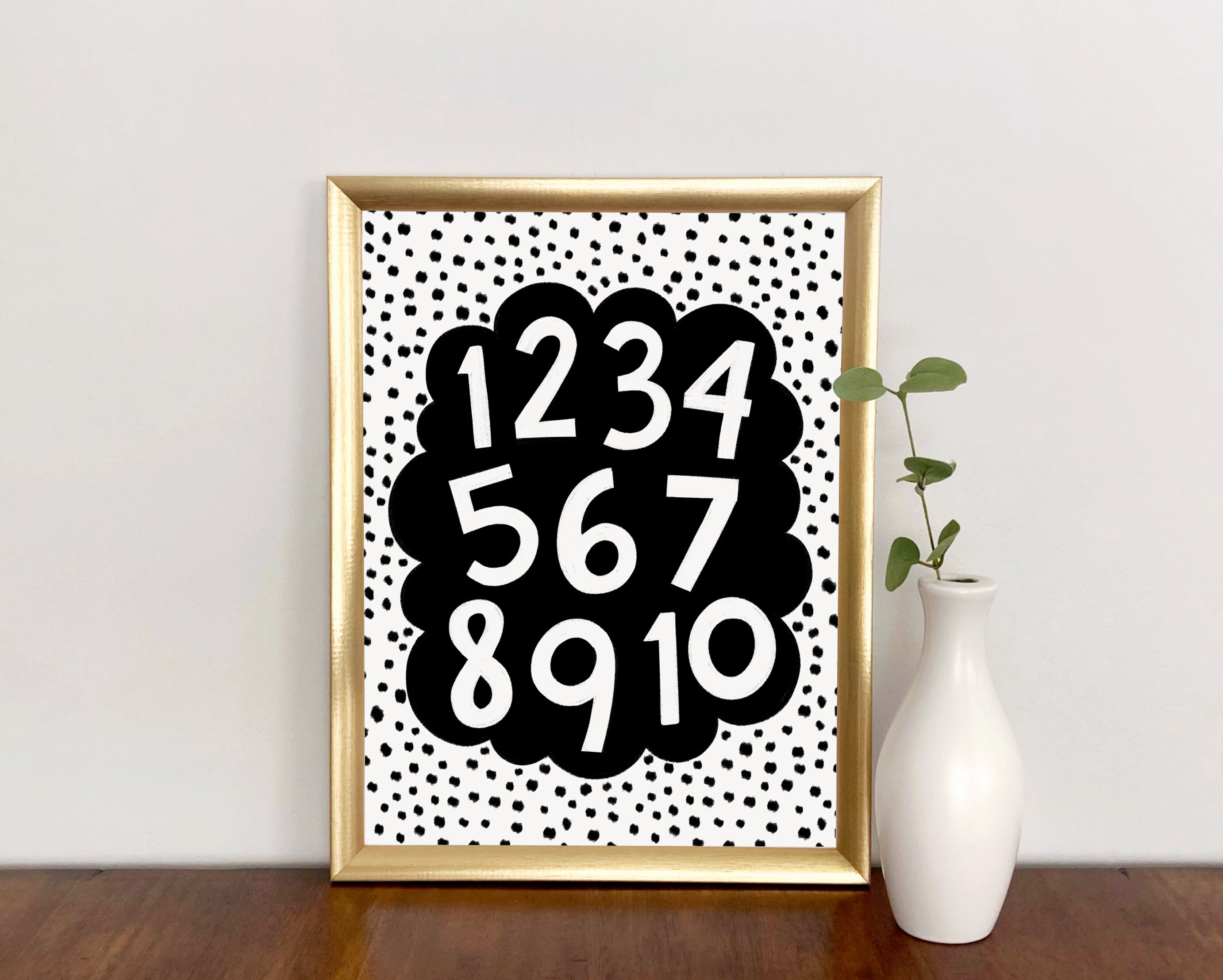 Printable Number Art Digital Download | Etsy