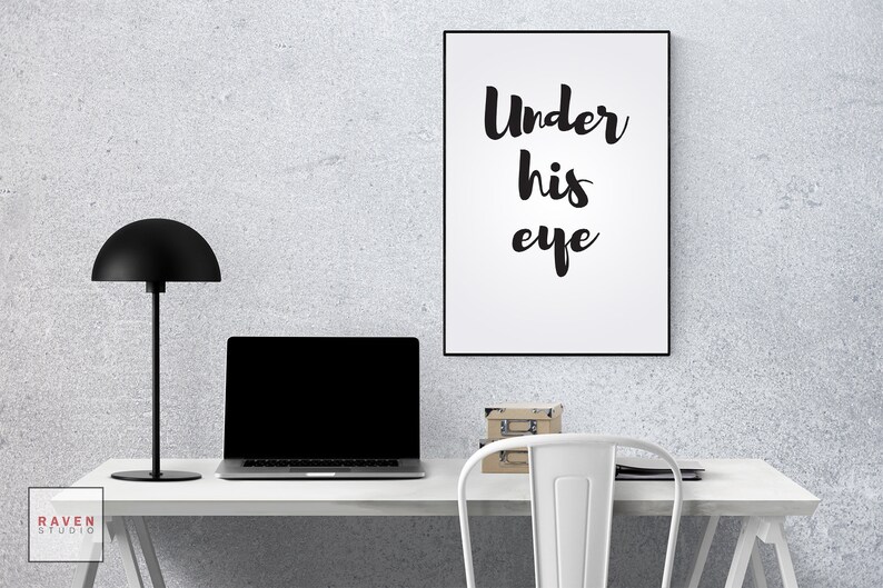 Under His Eye Handmaid's Tale Print Handmaid's Tale Etsy