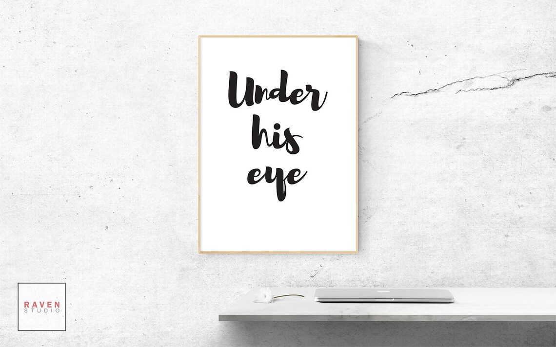 Under His Eye Handmaid's Tale Print Handmaid's Tale Etsy