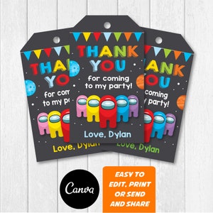 BEWERKBAAR, gunsttags, gamingfeest, gamingverjaardag, gaming-bedankkaartjes, schoolbord, canvasjabloon, INSTANT DOWNLOAD