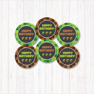 INSTANT DOWNLOAD - Video game Cupcake Toppers, Video game Birthday, Video game party, Digital printable