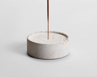 Straciatella Concrete Incense Holder | Incense Burner | Geometric Design | Home Decor | Gift Ideas | House Warming Gift | Hand crafted | Raw