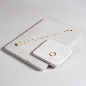 Straciatella Gradatio Tray | Squared | Concrete | Decorative Tray | Jewelry Holder | Key tray | Modern | Minimalistic | Desk Organizer