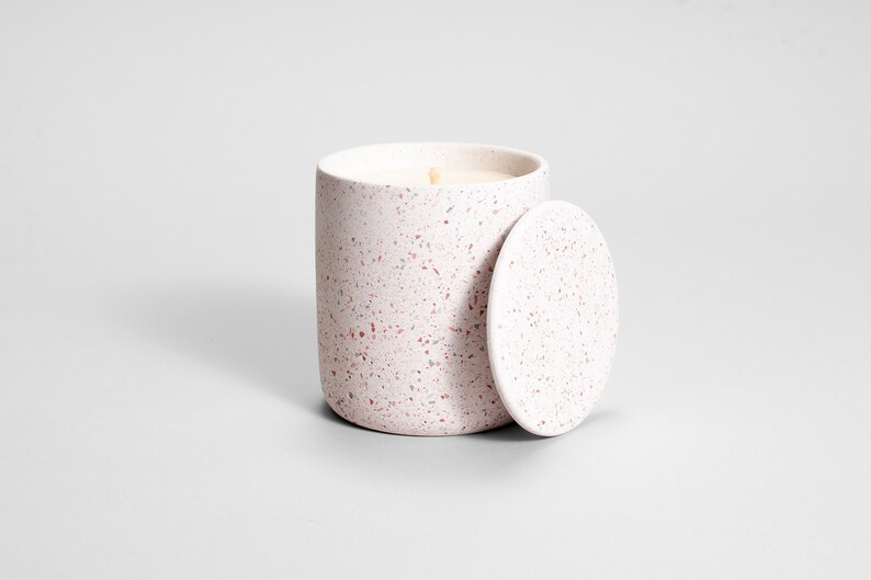 Pink Mica Soy Candle Medio Organic Soy Wax Candles Hand Etsy