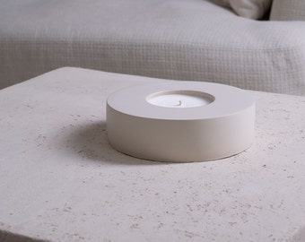 CAVA  cream organic concrete candle | organic essential oils | beton | hand crafted | vegan | reusable container | eco friendly|aromatherapy