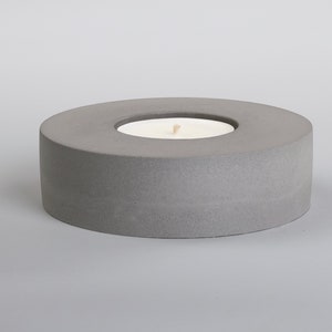 CAVA  gray organic concrete candle | organic essential oils | beton | hand crafted | vegan | reusable container | eco friendly|aromatherapy