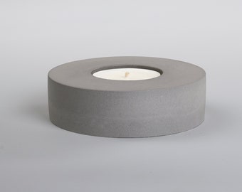 CAVA  gray organic concrete candle | organic essential oils | beton | hand crafted | vegan | reusable container | eco friendly|aromatherapy