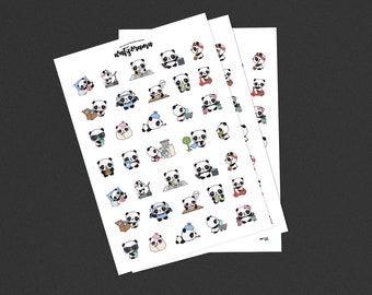 Panda Chores Mix Stickers