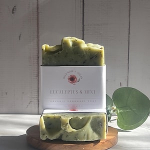 Eukalyptus & Minze - Bio Seife - Naturseife - Vegane Seife - Handgemachte Seife - Palmölfreie Seife - Zero Waste Seife - Handwerkliche Seife - Spa