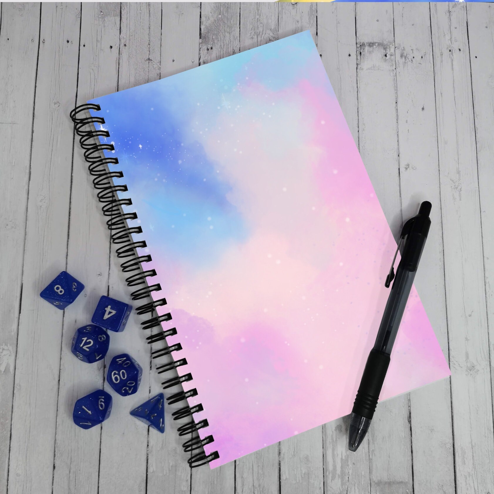 Pastel Galaxy Lined Notebook Journals Scrapbooking Note Etsy UK