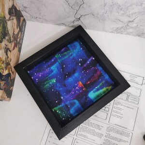 Northern Lights Aurora Borealis Dice Tray for Tabletop Gaming, Dungeons and Dragons, Pathfinder, Roleplaying, Trinket Tray, image 8