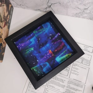 Northern Lights Aurora Borealis Dice Tray for Tabletop Gaming, Dungeons and Dragons, Pathfinder, Roleplaying, Trinket Tray, image 7