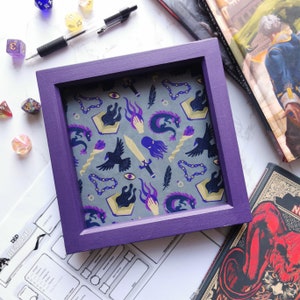 Silk Warlock Style Dice Tray for Tabletop Gaming, Dungeons and Dragons, DnD, Pathfinders, Roleplaying Games, Anime, DnD Accessories