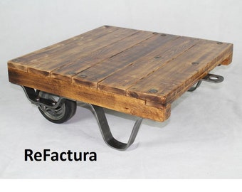 Small pallet truck, coffee table, loft table, industrial table, pallet table, coffee table, upcycling table