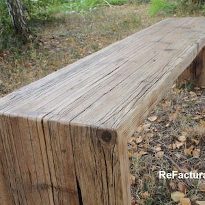 Bank, TV Board, Ablage, Sideboard aus alten Gerüstbohlen, Reclaimed wood Bild 5