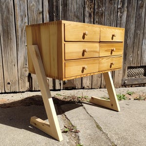 Vintage side table, bedside table, coffee table, nightstand, jewelry cabinet, clock cabinet, cupboard,