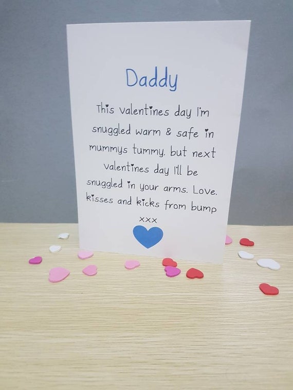 daddy valentines card from bump